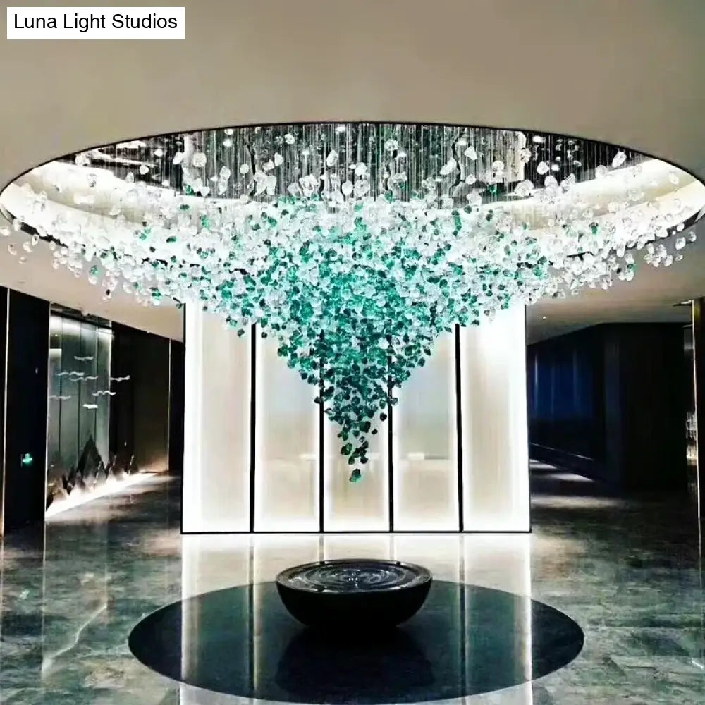 Cavaria Stone Crystal LED Chandelier – Grand Luxury Lighting