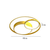 Ceiling Lamp LED Bedroom Lamp Simple Light Luxury Creative Warm Romantic Master Bedroom Lamp Gold / Dia40CM / Warm