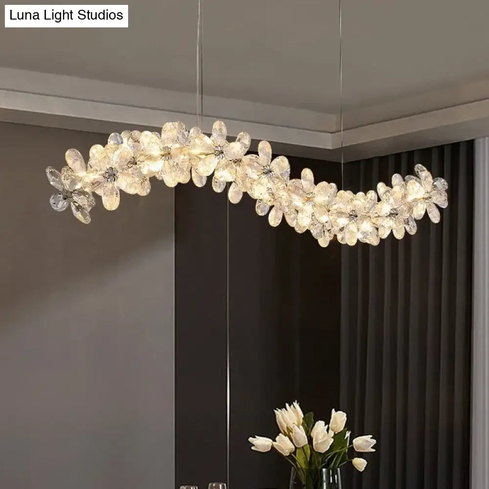 Celestia Modern Petal Crystal Chandelier – Luxury Chandelier