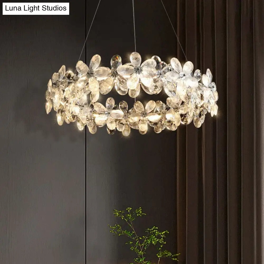 Celestia Modern Petal Crystal Chandelier – Luxury Chandelier
