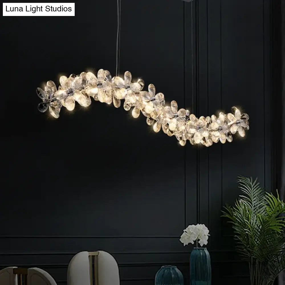 Celestia Modern Petal Crystal Chandelier – Luxury Chandelier