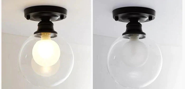 Chana – Moderne, minimalistische Deckenlampe mit Glasbirne