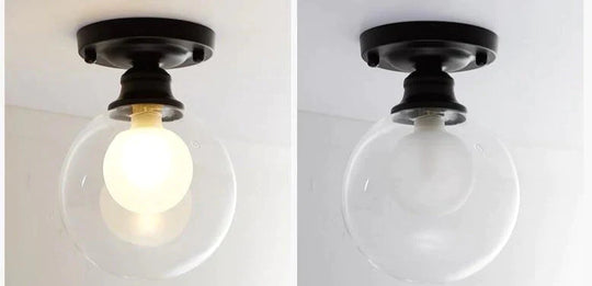 Chana – Moderne, minimalistische Deckenlampe mit Glasbirne
