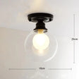 Chana - Modern Minimalist Glass Bulb Lamp Ceiling Lamp A / Warm light Ceiling