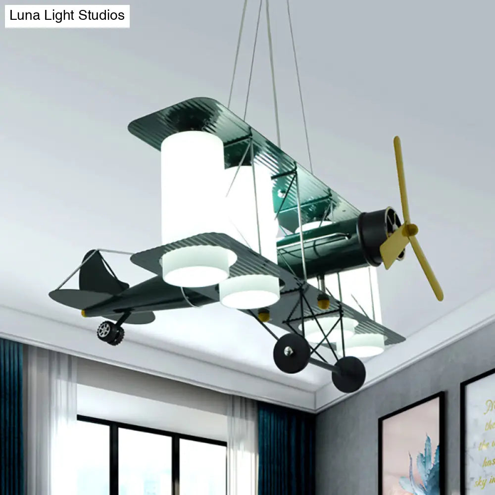 Chic Modern Metal Hanging Chandelier For Bedroom - Battle Plane Inspired