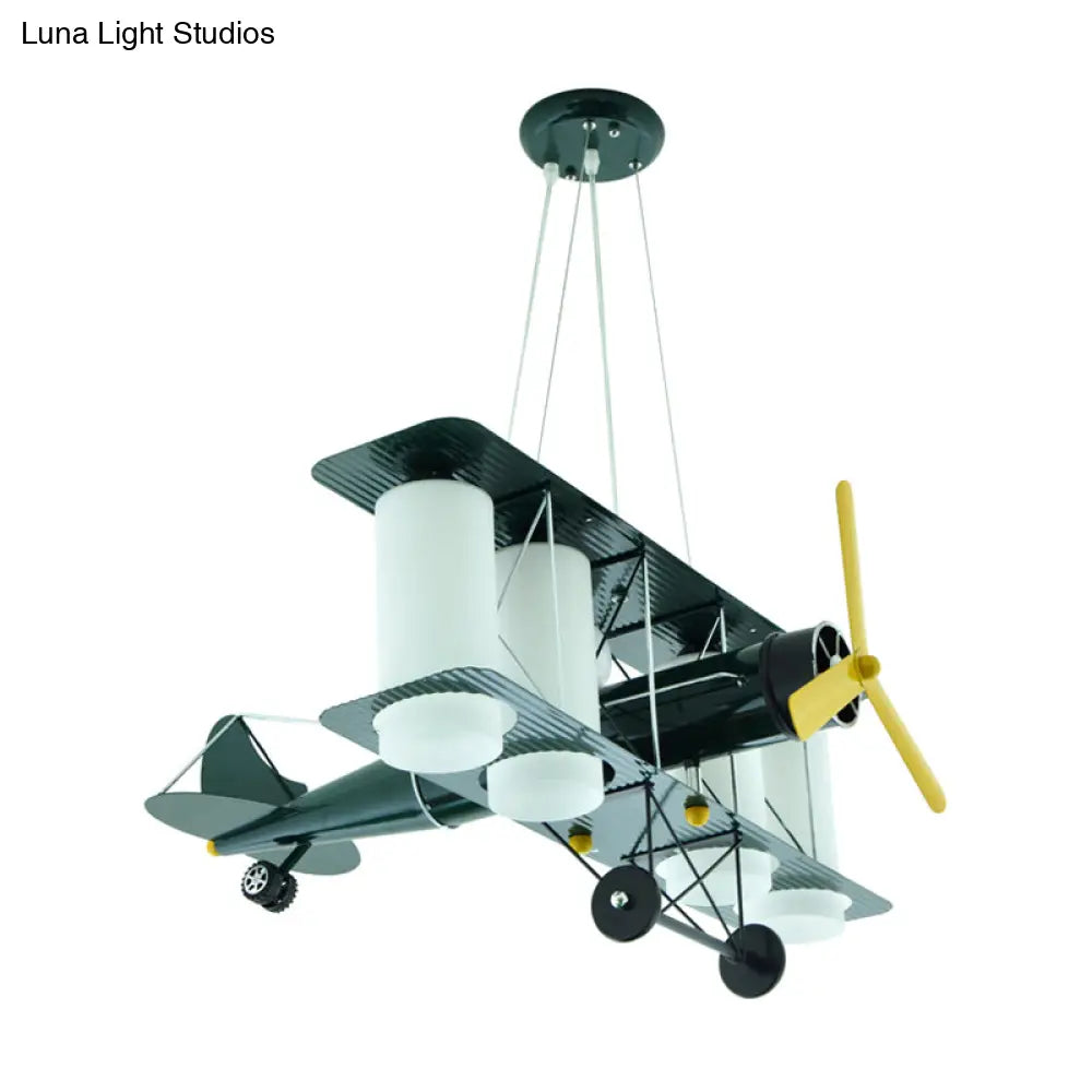 Chic Modern Metal Hanging Chandelier For Bedroom - Battle Plane Inspired