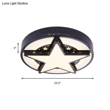 Children’s Bedroom Starry Sky Flush Mount Ceiling Light