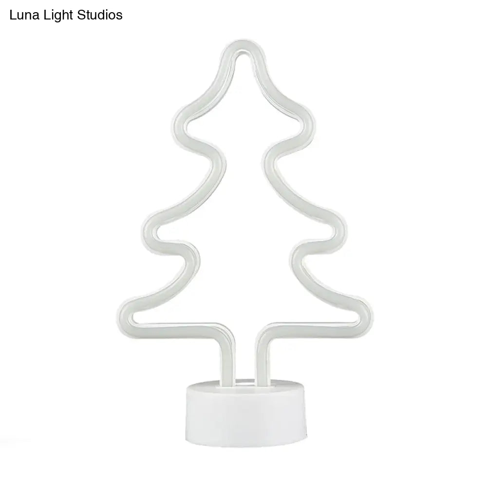 Christmas Night Light: Cartoon Style Plastic Led Wall Lighting For Kids Bedroom