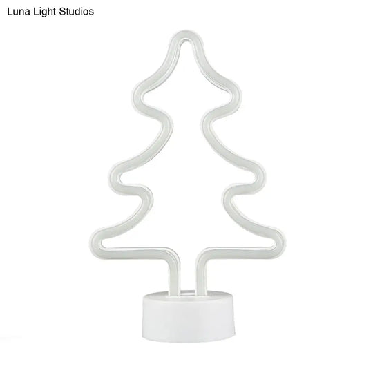 Christmas Night Light: Cartoon Style Plastic Led Wall Lighting For Kids Bedroom