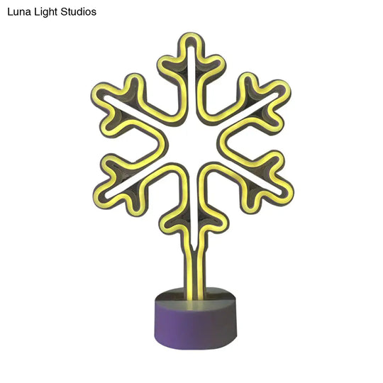 Christmas Night Light: Cartoon Style Plastic Led Wall Lighting For Kids Bedroom