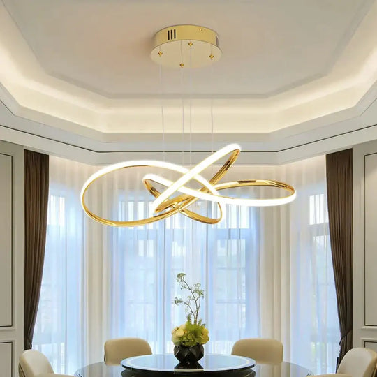 Chrome/Gold Plated Modern Led Pendant Lights For Dining Room Kitchen Hanging Lamp 90-260V