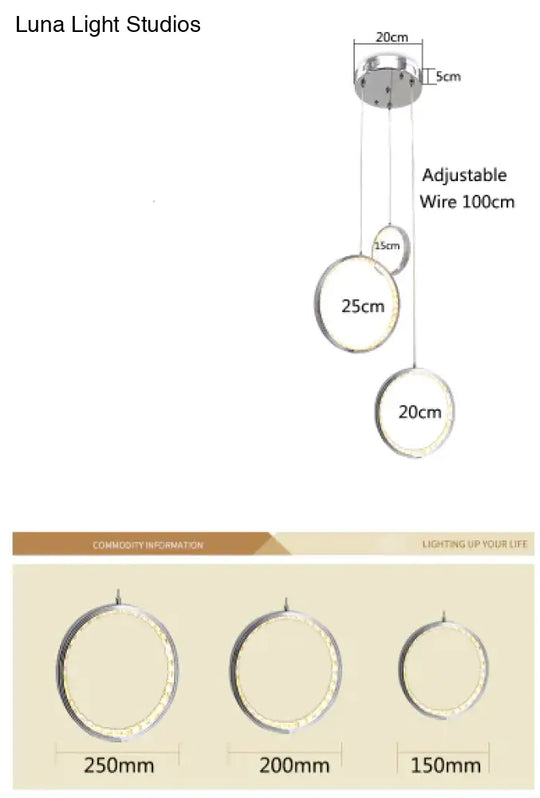 Circle Led Crystal Light New Hanging Pendant 36W Prety Corridor Hotel Lamp Dining Room Lights Living
