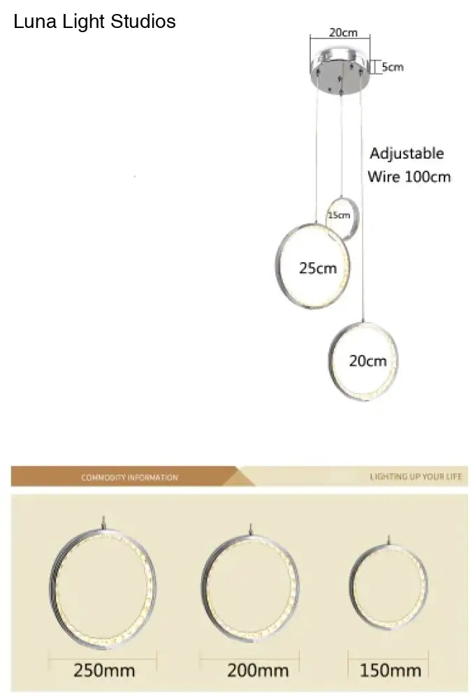 Circle Led Crystal Light New Hanging Pendant 36W Prety Corridor Hotel Lamp Dining Room Lights Living