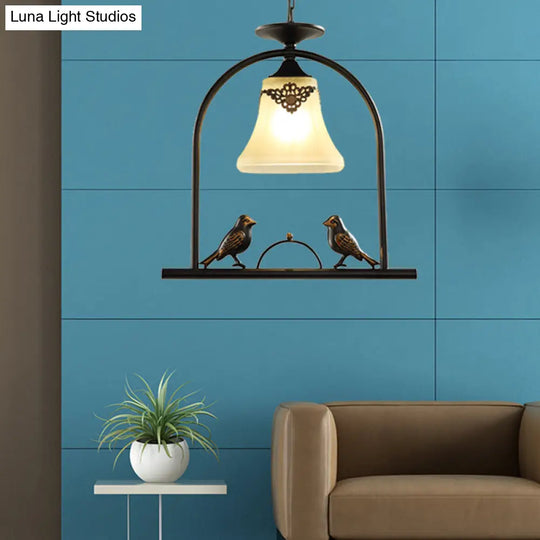 Classic Black Metal Pendant Light With Cone Shade - Ideal For Living Rooms