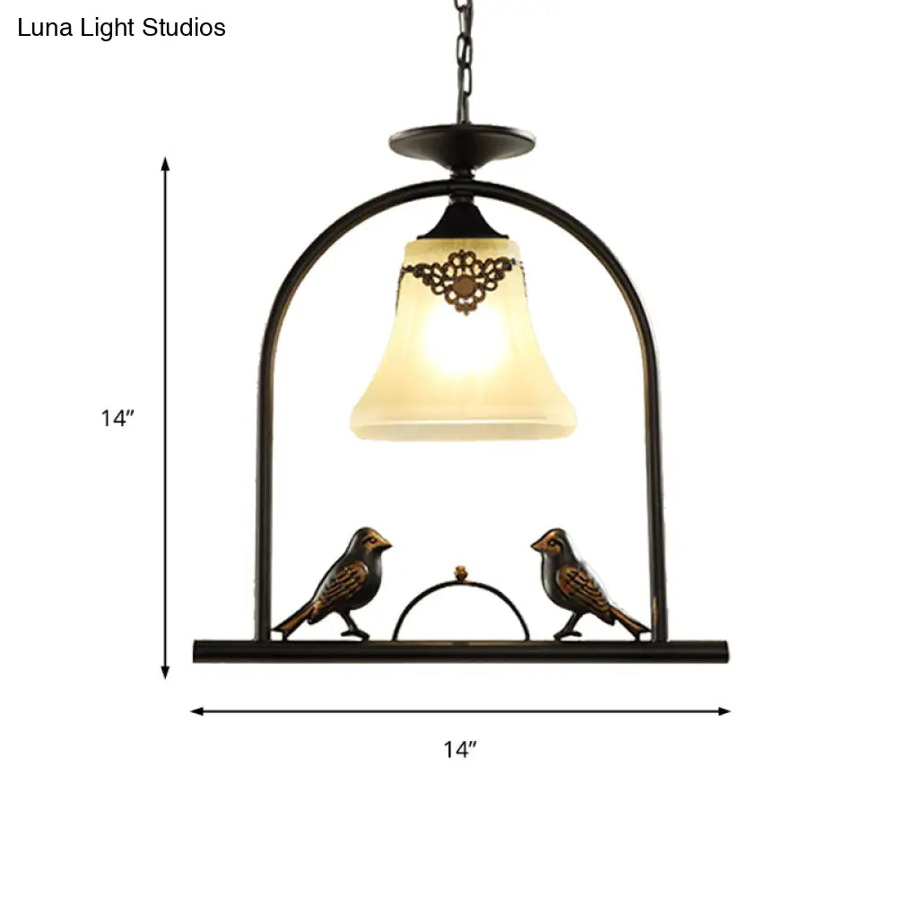 Classic Black Metal Pendant Light With Cone Shade - Ideal For Living Rooms