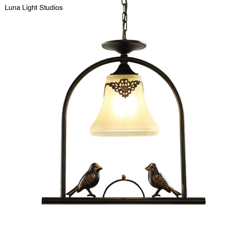 Classic Black Metal Pendant Light With Cone Shade - Ideal For Living Rooms
