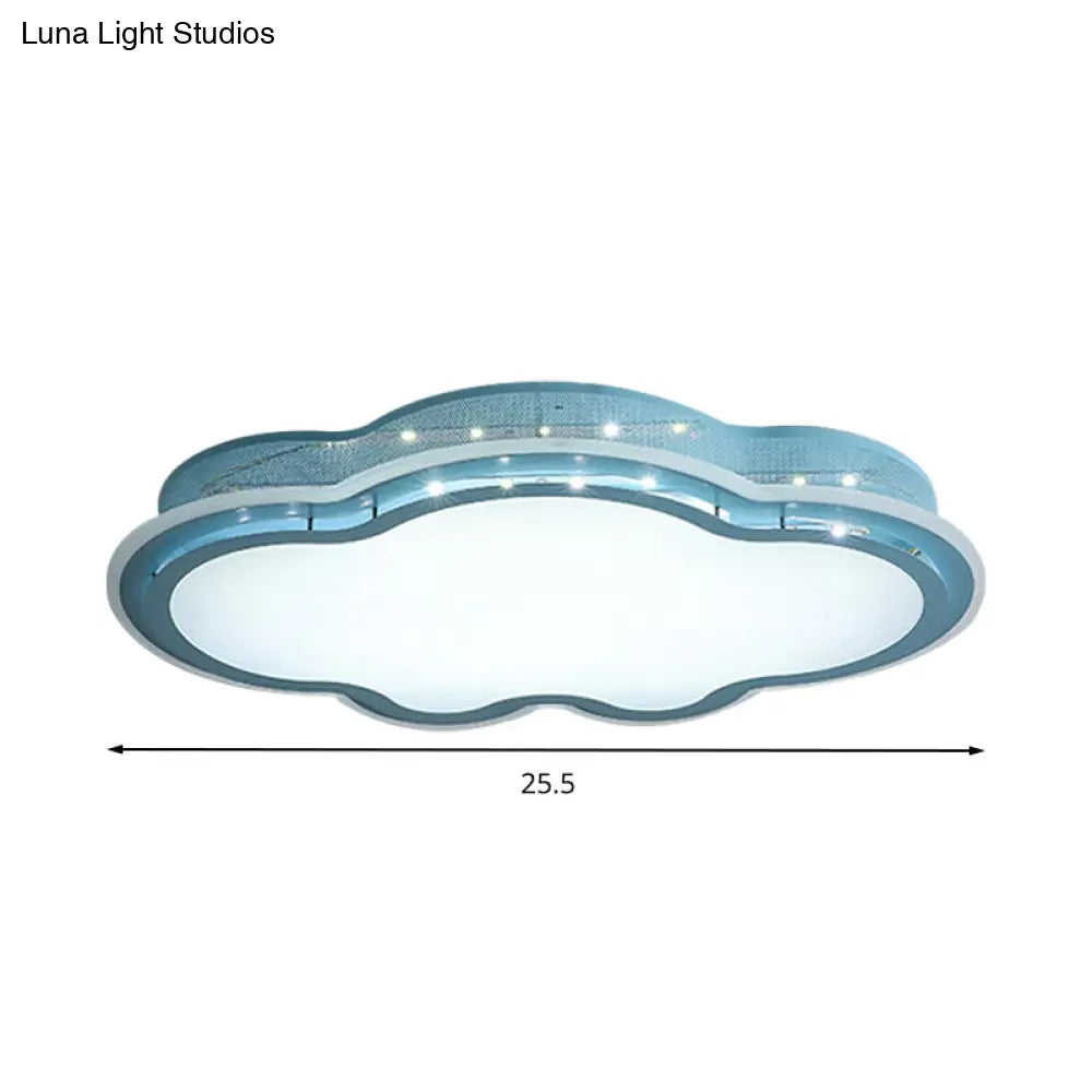 Cloud - Themed Led Flush Mount Ceiling Light For Kindergarten