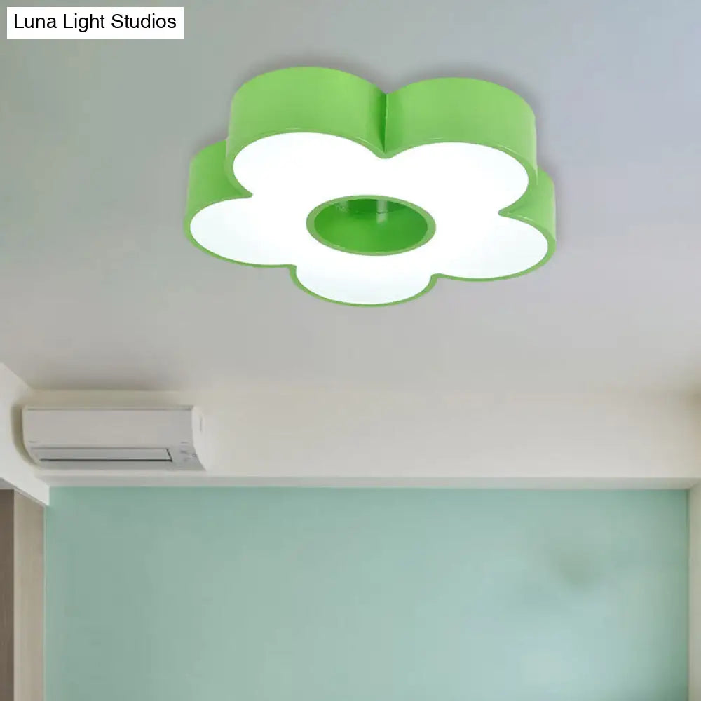 Colorful Acrylic Flower Led Ceiling Light For Kindergarten