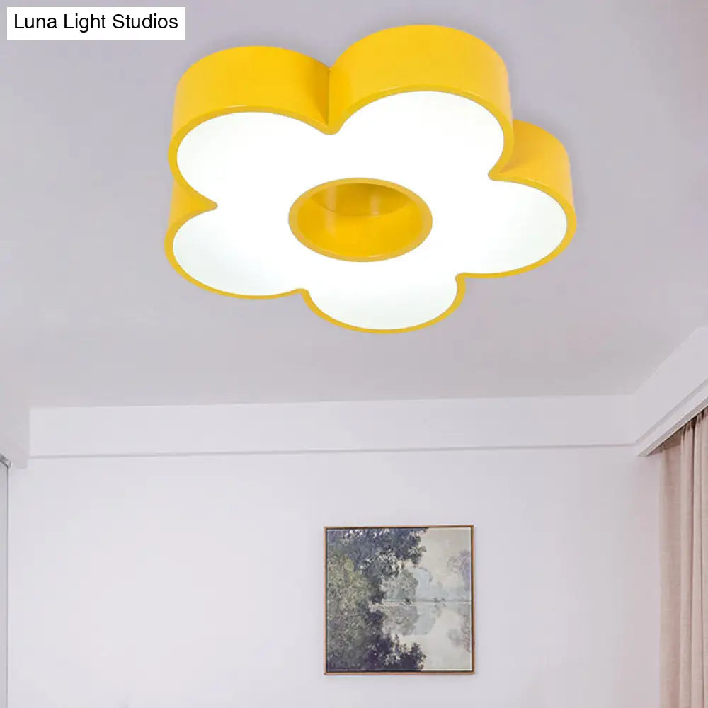 Colorful Acrylic Flower Led Ceiling Light For Kindergarten