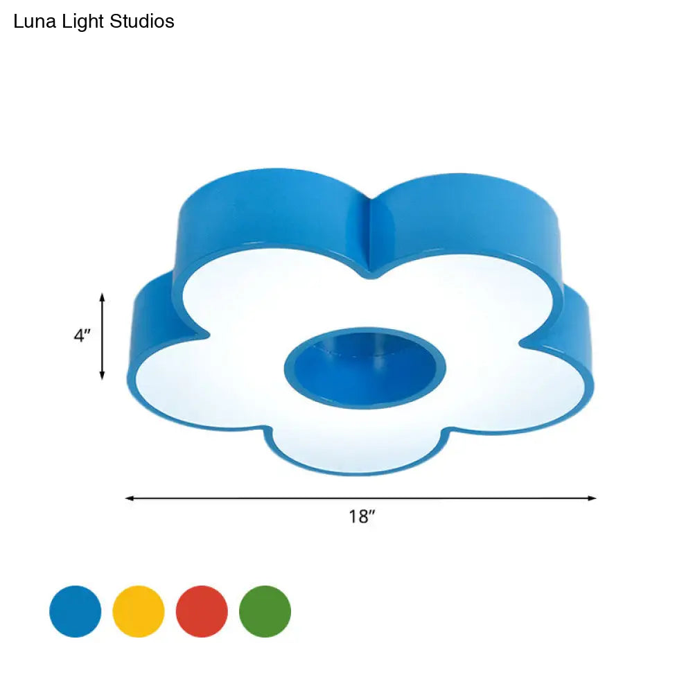 Colorful Acrylic Flower Led Ceiling Light For Kindergarten