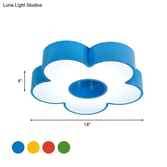 Colorful Acrylic Flower Led Ceiling Light For Kindergarten
