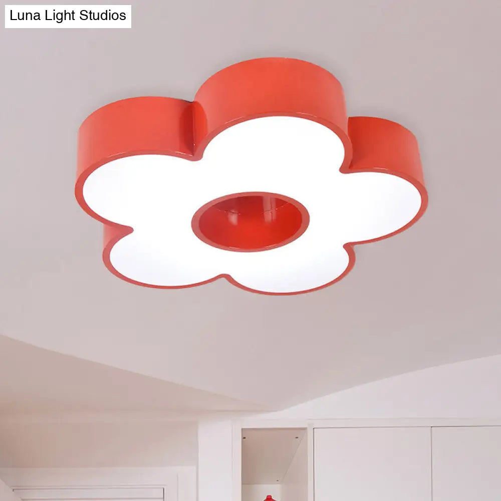 Colorful Acrylic Flower Led Ceiling Light For Kindergarten
