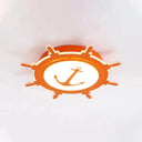 Colorful Cartoon Rudder Led Ceiling Lamp For Girls’ Bedroom Orange / 16.5’