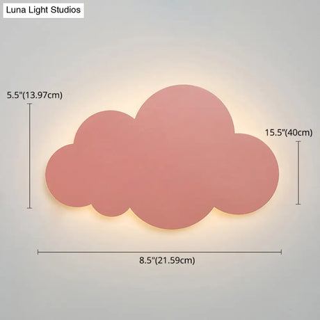 Colorful Cloud Macaroon Wall Light - Bedroom Acrylic Shade Lamp
