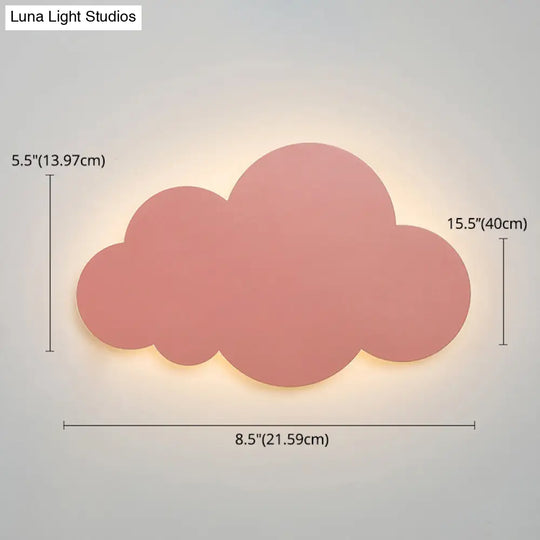Colorful Cloud Macaroon Wall Light - Bedroom Acrylic Shade Lamp