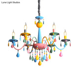 Colorful Curved Chandelier Lights: Pink And Yellow Metallic Pendant Lamp With Or Without Shade