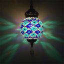 Colorful Glass Antique Ball Hanging Light With 1/6 Bulbs - Ideal For Living Room Suspension Copper /