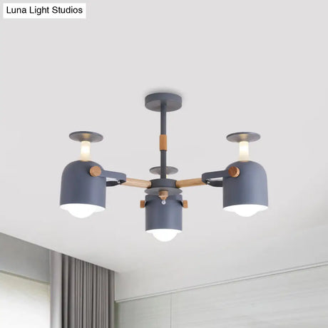 Colorful Goblet Chandelier Light For Kids Bedroom Or Kindergarten Decor