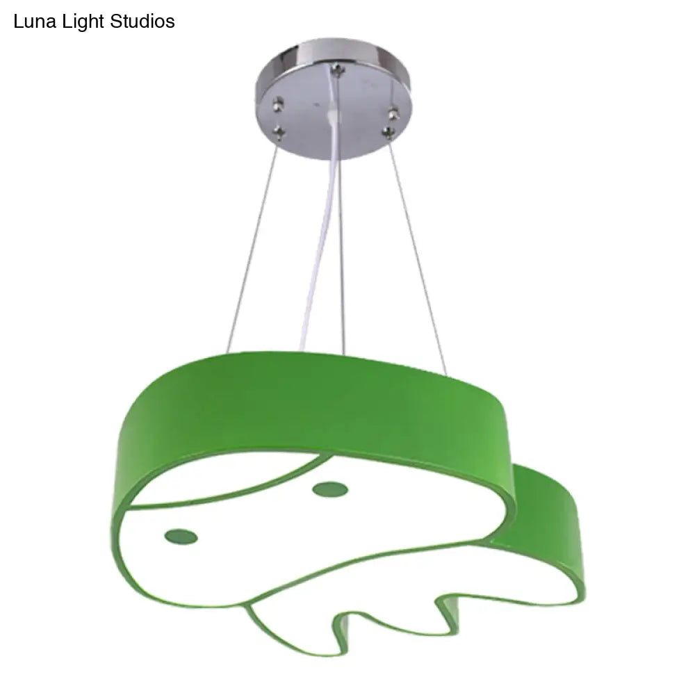 Colorful Led Suspension Light With Acrylic Jellyfish Shade - Cartoon Style Ceiling Chandelier