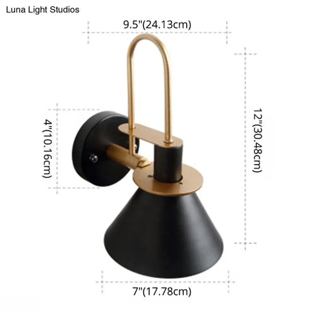 Colorful Macaroon Style Wall Mount Sconce Light For Hotel Bedrooms