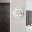 Contemporary Acrylic C-Shape Wall Sconce Light With Bird Design Led Lamp In Warm/White White / Right