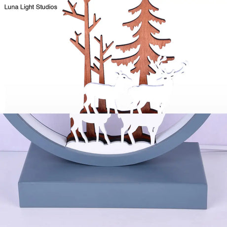 Contemporary Acrylic Deer Wall Sconce For Childs Bedroom