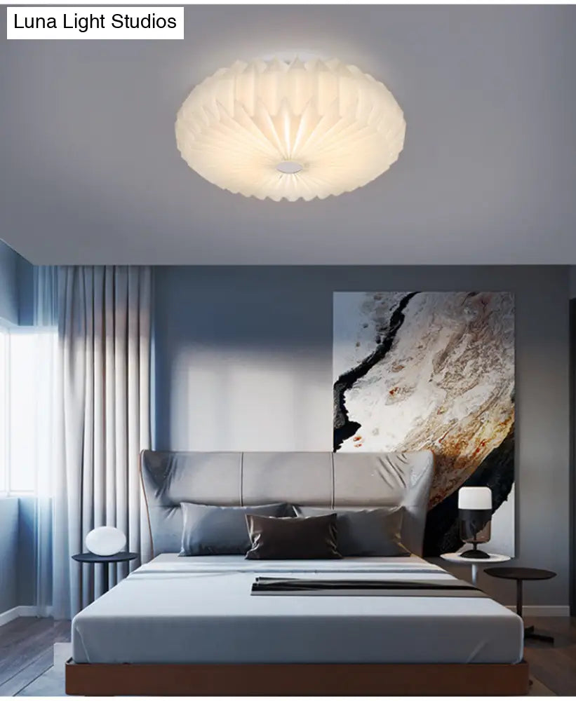 Contemporary Acrylic Flower Flush Mount Ceiling Light For Bedroom