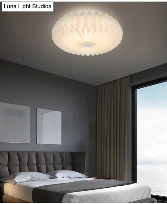 Contemporary Acrylic Flower Flush Mount Ceiling Light For Bedroom