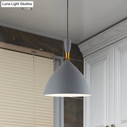 Contemporary Aluminum Funnel Suspension Pendant Lamp - Fits Study Room Or Cafe 6.5/10 Inch Wide 1