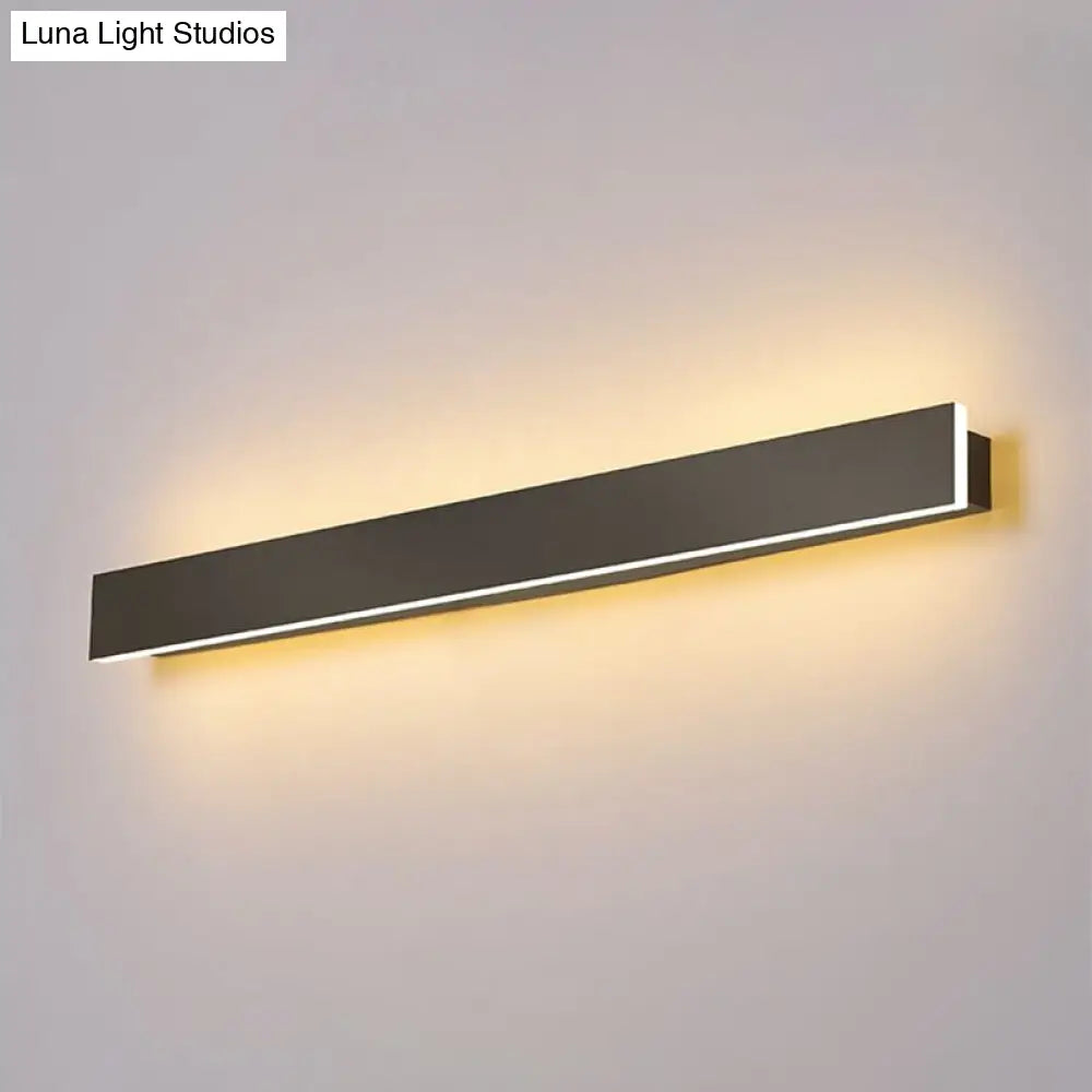 Contemporary Aluminum Linear Led Wall Sconce For Living Room