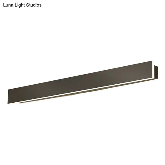 Contemporary Aluminum Linear Led Wall Sconce For Living Room