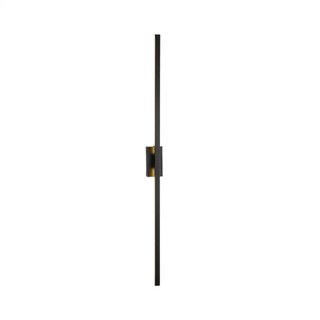 Contemporary Black Led Wall Sconce For Corridor - Linear Metal Design