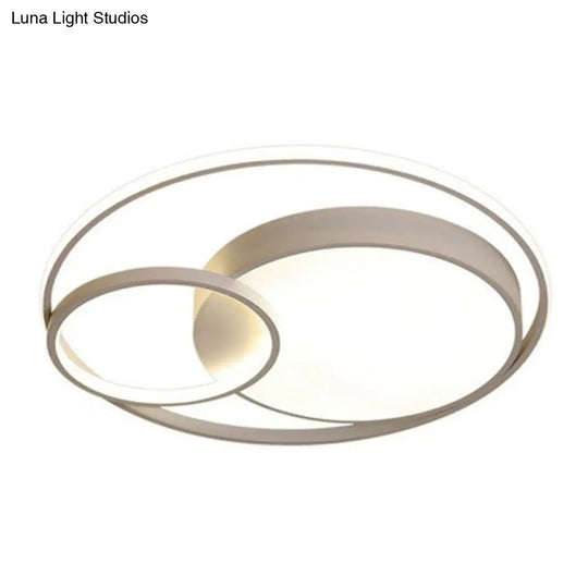 Contemporary Circle Acrylic Led Ceiling Light For Study Room