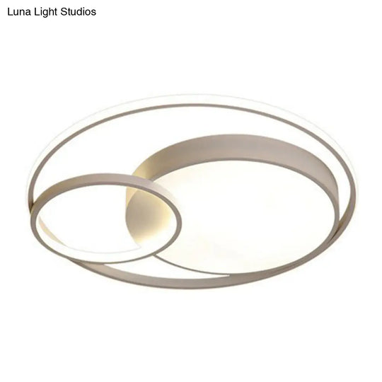Contemporary Circle Acrylic Led Ceiling Light For Study Room
