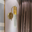Contemporary Crystal Gold Wall Sconce Led Light For Living Room