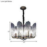 Contemporary Crystal & Metal Chandelier Lighting - Brass Finish 8/9/10 Lights