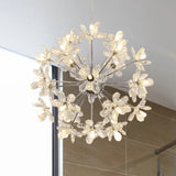 Contemporary Crystal Starburst Ceiling Light Fixture - Chrome/Gold Chandelier Pendant Multi-Head