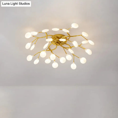 Contemporary Firefly Flush Mount Led Ceiling Light For Living Rooms