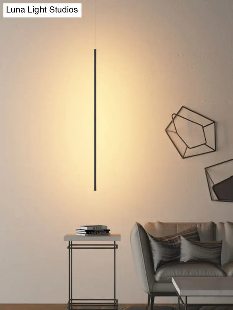 Contemporary Led Black Metal Pendant Light - Stylish Ceiling Suspension Lamp