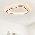 Contemporary Led Cloud Acrylic Flush Light For Bedroom Ceiling Mounted White